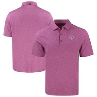 Men's Cutter & Buck Heather Pink Chicago Bears Forge Eco Stretch Recycled Polo