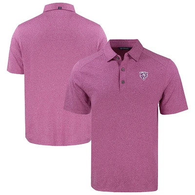 Men's Cutter & Buck Heather Pink Chicago Bears Forge Eco Stretch Recycled Polo