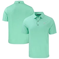 Men's Cutter & Buck Heather Mint Miami Dolphins Forge Eco Stretch Recycled Polo