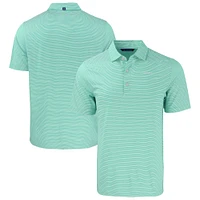 Men's Cutter & Buck Light Green New Orleans Saints Forge Eco Double Stripe Stretch Recycled Polo