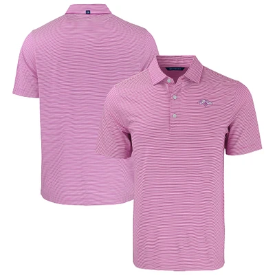 Men's Cutter & Buck Light Purple Baltimore Ravens Forge Eco Double Stripe Stretch Recycled Polo