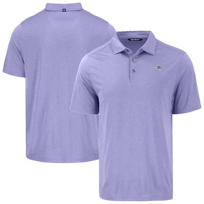 Men's Cutter & Buck  Purple New England Patriots Coastline Epic Comfort Eco Recycled Polo