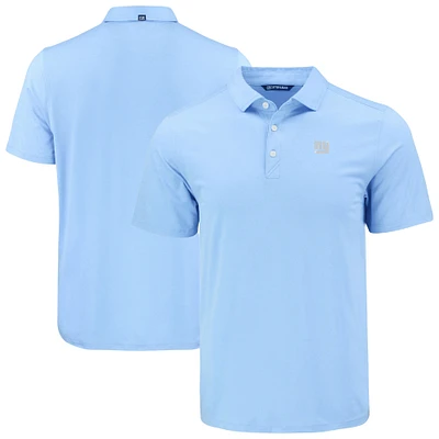 Men's Cutter & Buck  Powder Blue New York Giants Coastline Epic Comfort Eco Recycled Polo