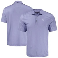 Men's Cutter & Buck Indianapolis Colts Pike Eco Shadow Check Print Recycled Polo