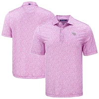 Men's Cutter & Buck  Pink Tennessee Titans Pike Eco Flora Print Recycled Polo