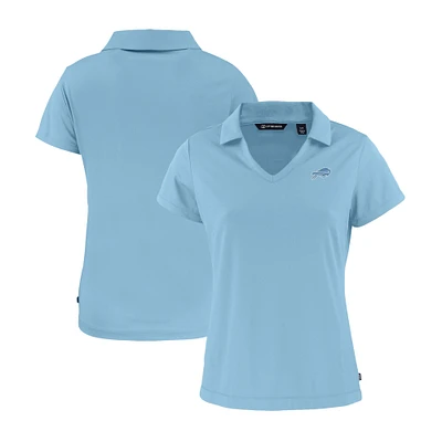 Women's Cutter & Buck  Powder Blue Buffalo Bills Daybreak Eco Recycled V-Neck Polo