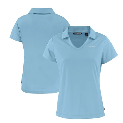 Women's Cutter & Buck  Powder Blue New Orleans Saints Daybreak Eco Recycled V-Neck Polo