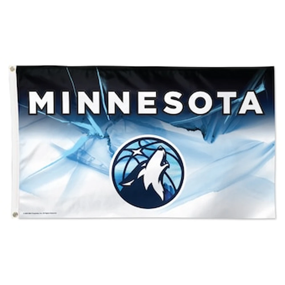 WinCraft  Minnesota Timberwolves 2024/25 City Edition One-Sided 3' x 5' Deluxe Flag