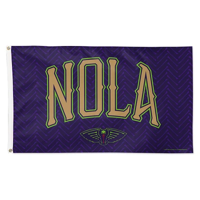 WinCraft  New Orleans Pelicans 2024/25 City Edition One-Sided 3' x 5' Deluxe Flag