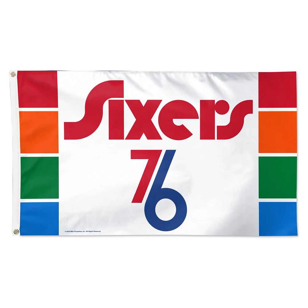 WinCraft  Philadelphia 76ers 2024/25 City Edition One-Sided 3' x 5' Deluxe Flag