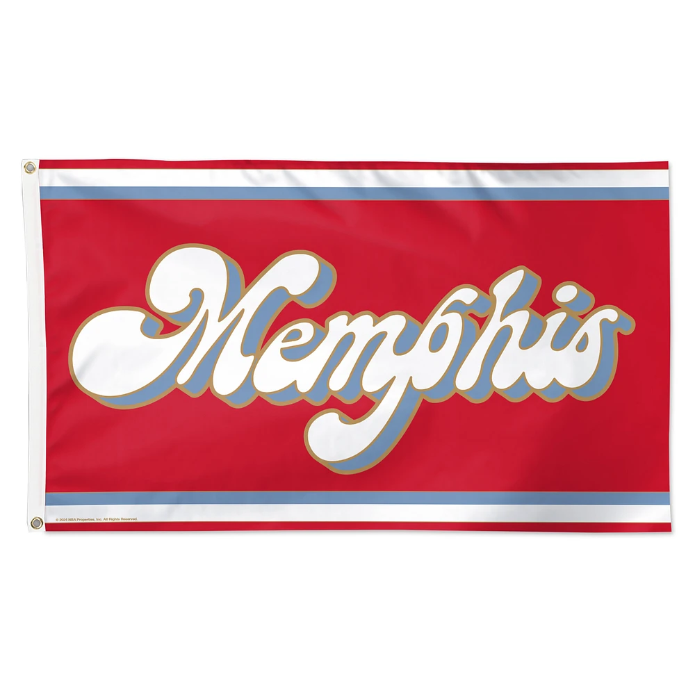 WinCraft  Memphis Grizzlies 2024/25 City Edition One-Sided 3' x 5' Deluxe Flag