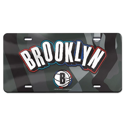 WinCraft  Brooklyn Nets 2024/25 City Edition Laser-Cut Acrylic License Plate