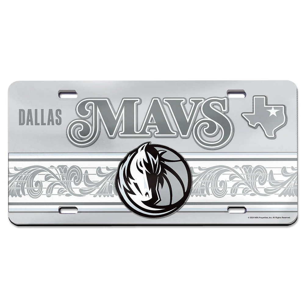 WinCraft  Dallas Mavericks 2024/25 City Edition Laser-Cut Acrylic License Plate