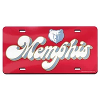 WinCraft  Memphis Grizzlies 2024/25 City Edition Laser-Cut Acrylic License Plate