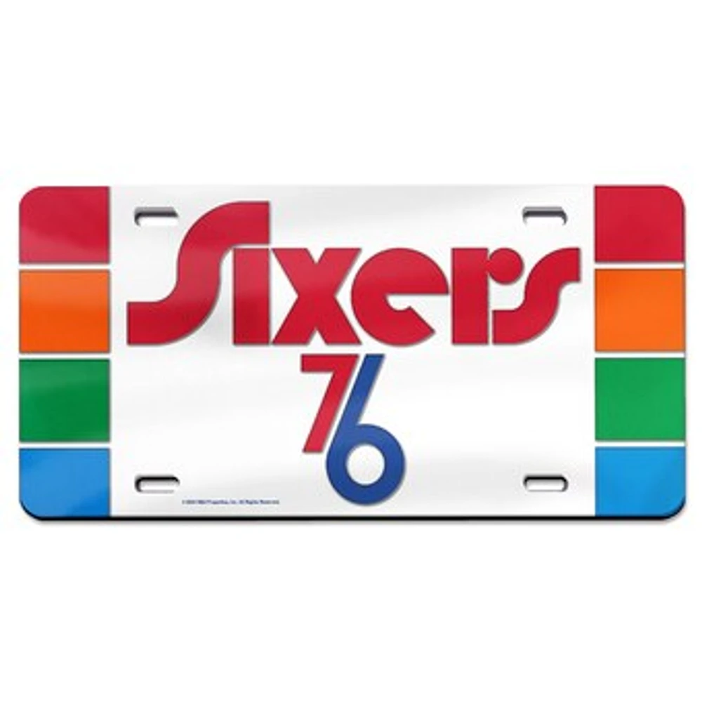 WinCraft  Philadelphia 76ers 2024/25 City Edition Laser-Cut Acrylic License Plate