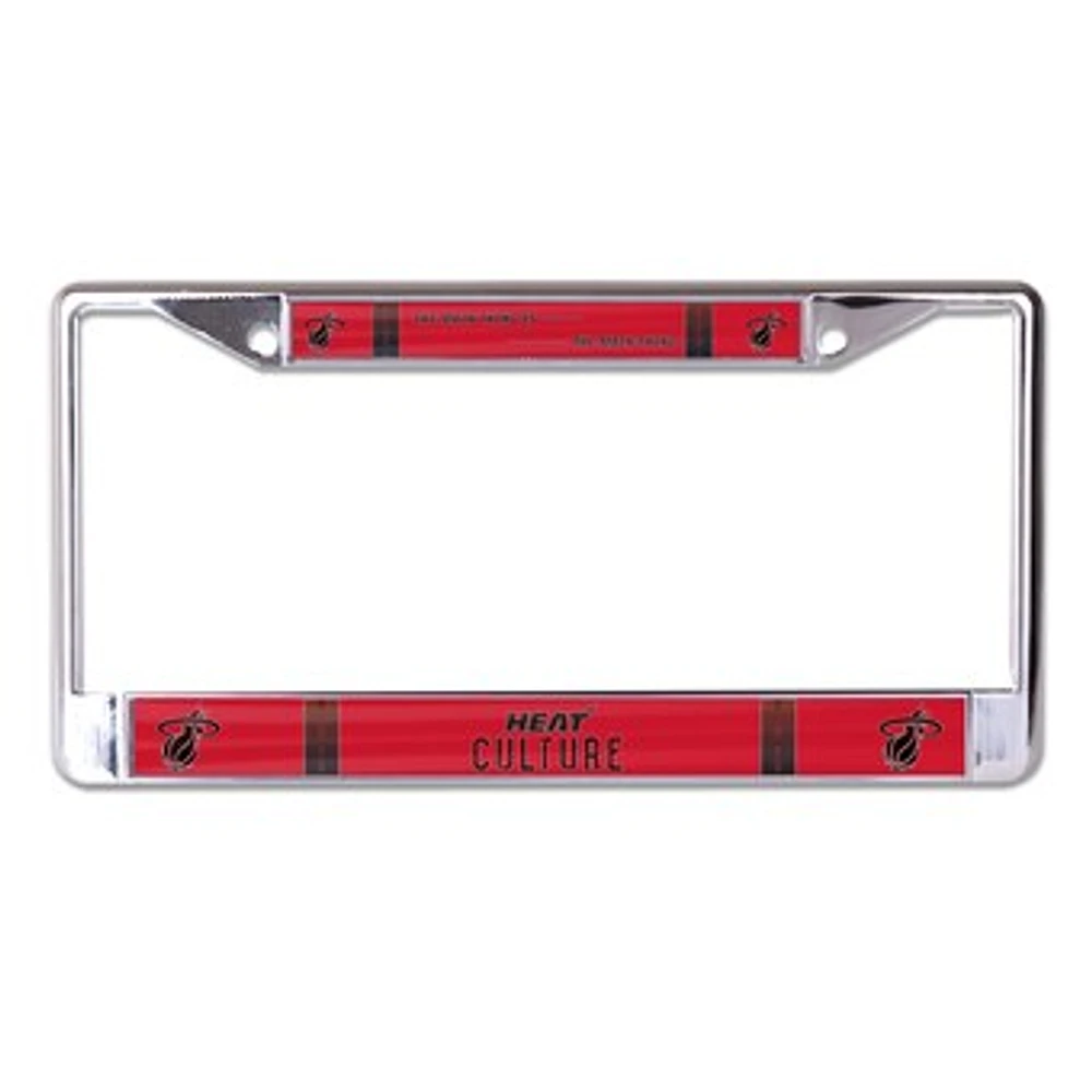 WinCraft  Miami Heat 2024/25 City Edition Laser Cut Metal License Plate Frame