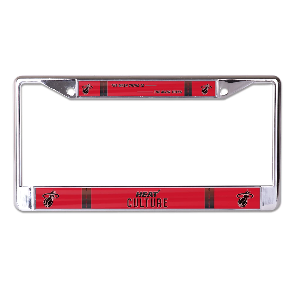 WinCraft  Miami Heat 2024/25 City Edition Laser Cut Metal License Plate Frame