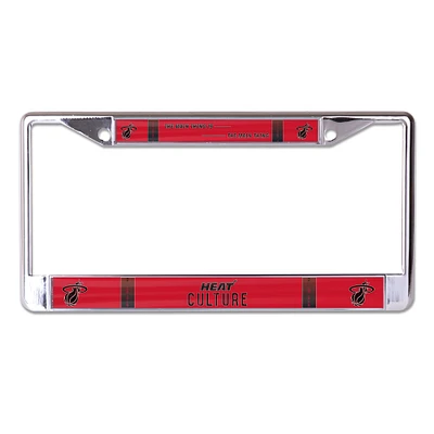 WinCraft  Miami Heat 2024/25 City Edition Laser Cut Metal License Plate Frame