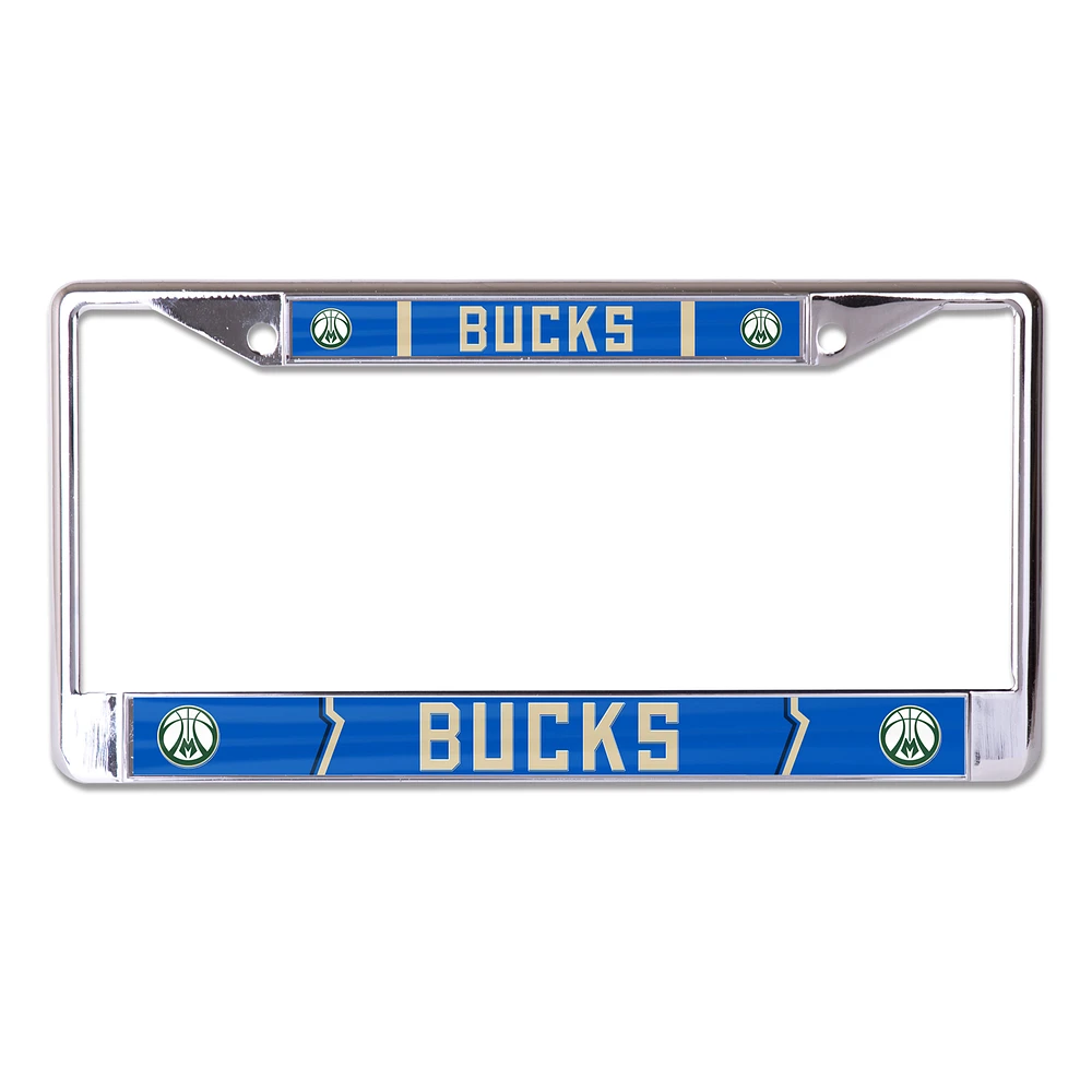 WinCraft  Milwaukee Bucks 2024/25 City Edition Laser Cut Metal License Plate Frame