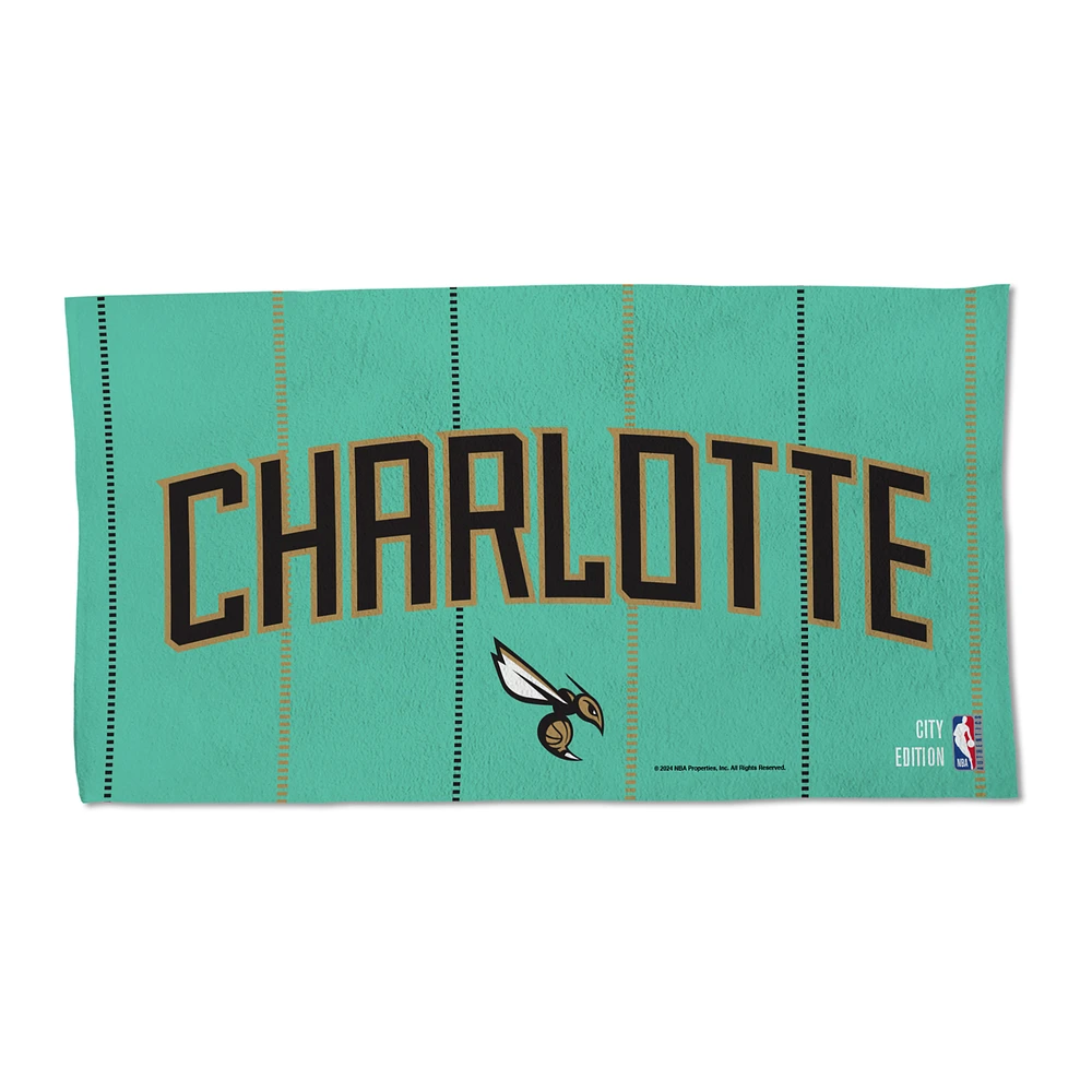 WinCraft  Charlotte Hornets 2024/25 City Edition On Court 22'' x 42'' Single-Sided Beach Towel