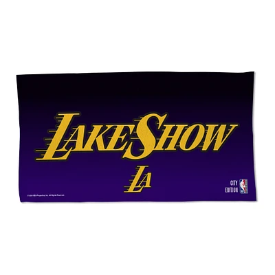 WinCraft  Los Angeles Lakers 2024/25 City Edition On Court 22'' x 42'' Single-Sided Beach Towel