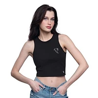 Women's Starter  Black Atlanta Falcons Show Up Cropped Tank Top