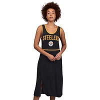 Women's G-III 4Her by Carl Banks  Black Pittsburgh Steelers Center Field Maxi Dress