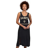 Women's G-III 4Her by Carl Banks  Black New Orleans Saints Center Field Maxi Dress