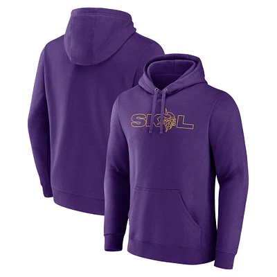 Men's Purple Minnesota Vikings SKOL Pullover Hoodie