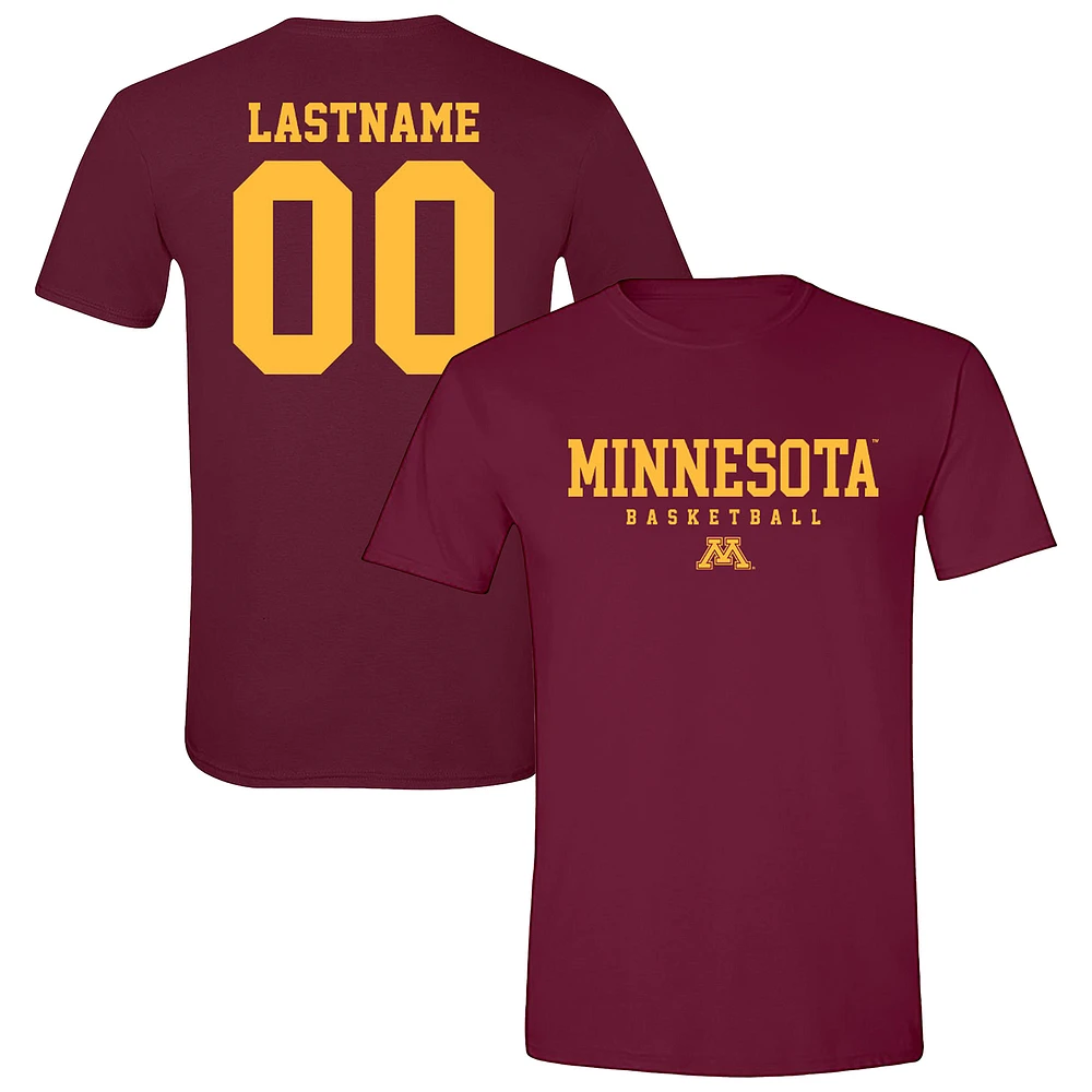Unisex Maroon Minnesota Golden Gophers Collegiate Men's Basketball NIL Pick-A-Player T-Shirt