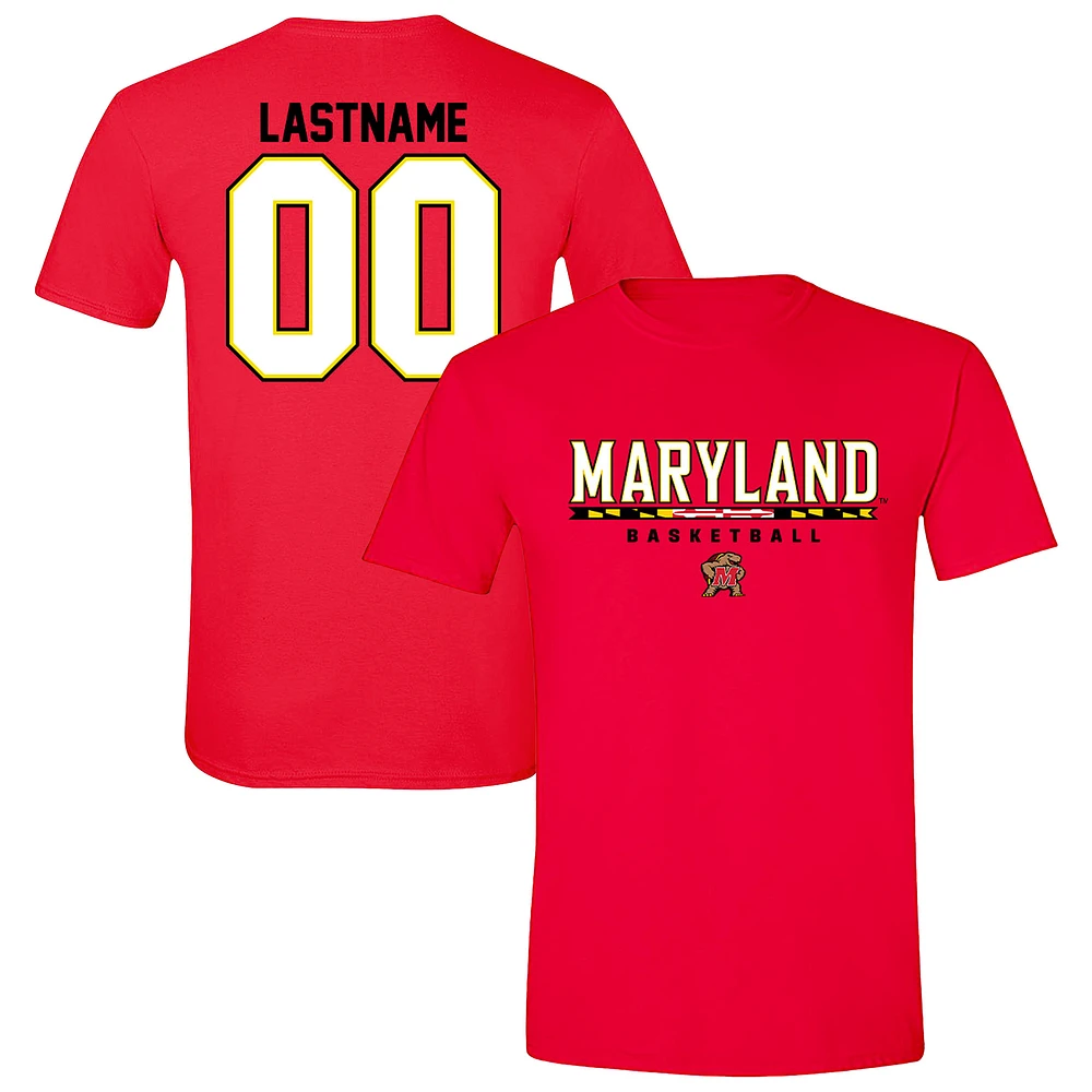 Unisex Red Maryland Terrapins Collegiate Men's Basketball NIL Pick-A-Player T-Shirt