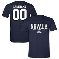 Unisex  Navy Nevada Wolf Pack Collegiate Men's Basketball NIL Pick-A-Player T-Shirt