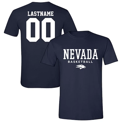 Unisex  Navy Nevada Wolf Pack Collegiate Men's Basketball NIL Pick-A-Player T-Shirt