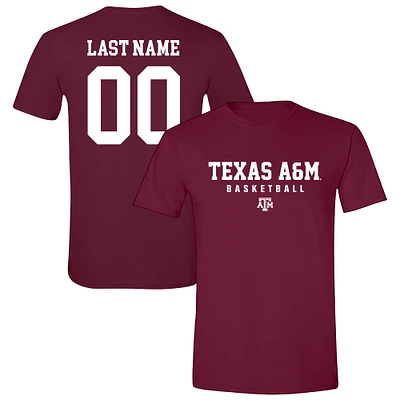 Unisex  Maroon Texas A&M Aggies Collegiate Men's Basketball NIL Pick-A-Player T-Shirt