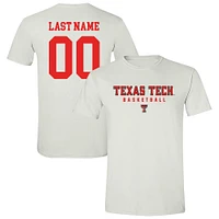 Unisex  White Texas Tech Red Raiders Collegiate Men's Basketball NIL Pick-A-Player T-Shirt