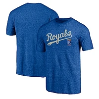 Men's Royal Kansas City Royals Cooperstown Series Sweep Tri-Blend T-Shirt