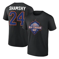Men's Art Shamsky Black New York Mets Old Timers Day T-Shirt