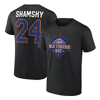 Men's Art Shamsky Black New York Mets Old Timers Day T-Shirt