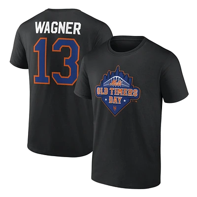 Men's Billy Wagner Black New York Mets Old Timers Day T-Shirt