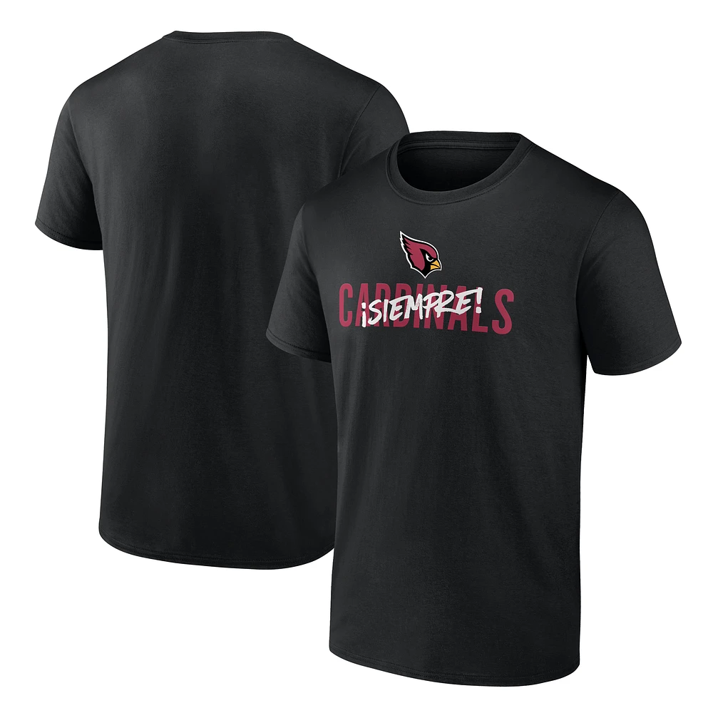 Men's Black Arizona Cardinals Siempre T-Shirt