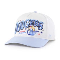Men's '47 Stone/Light Blue Los Angeles Dodgers Parlor Hitch Adjustable Hat