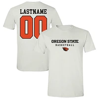 Unisex  White Oregon State Beavers NIL Pick-A-Player Women's Basketball Shirsey T-Shirt