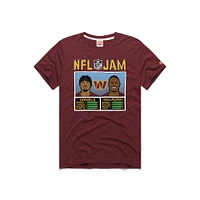 Men's Homage Jayden Daniels & Terry McLaurin Burgundy Washington Commanders NFL Jam Tri-Blend T-Shirt