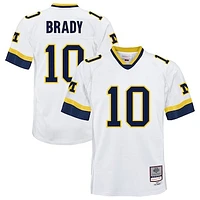 Youth Mitchell & Ness Tom Brady White Michigan Wolverines 1999 College Vault Legacy Jersey