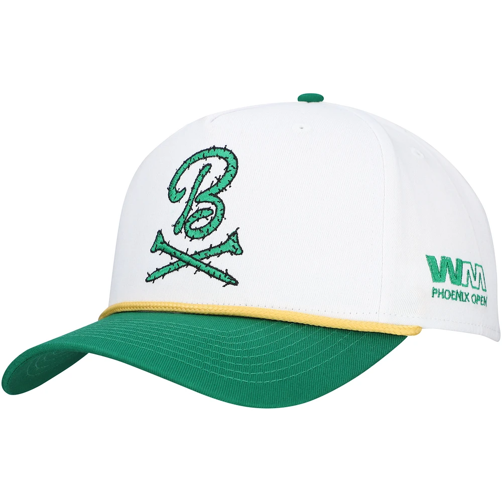 Men's Barstool Golf  White WM Phoenix Open Cactus Adjustable Hat