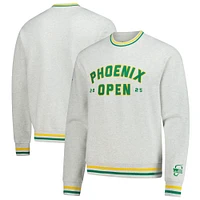 Men's Barstool Golf  Gray WM Phoenix Open Crewneck Sweatshirt