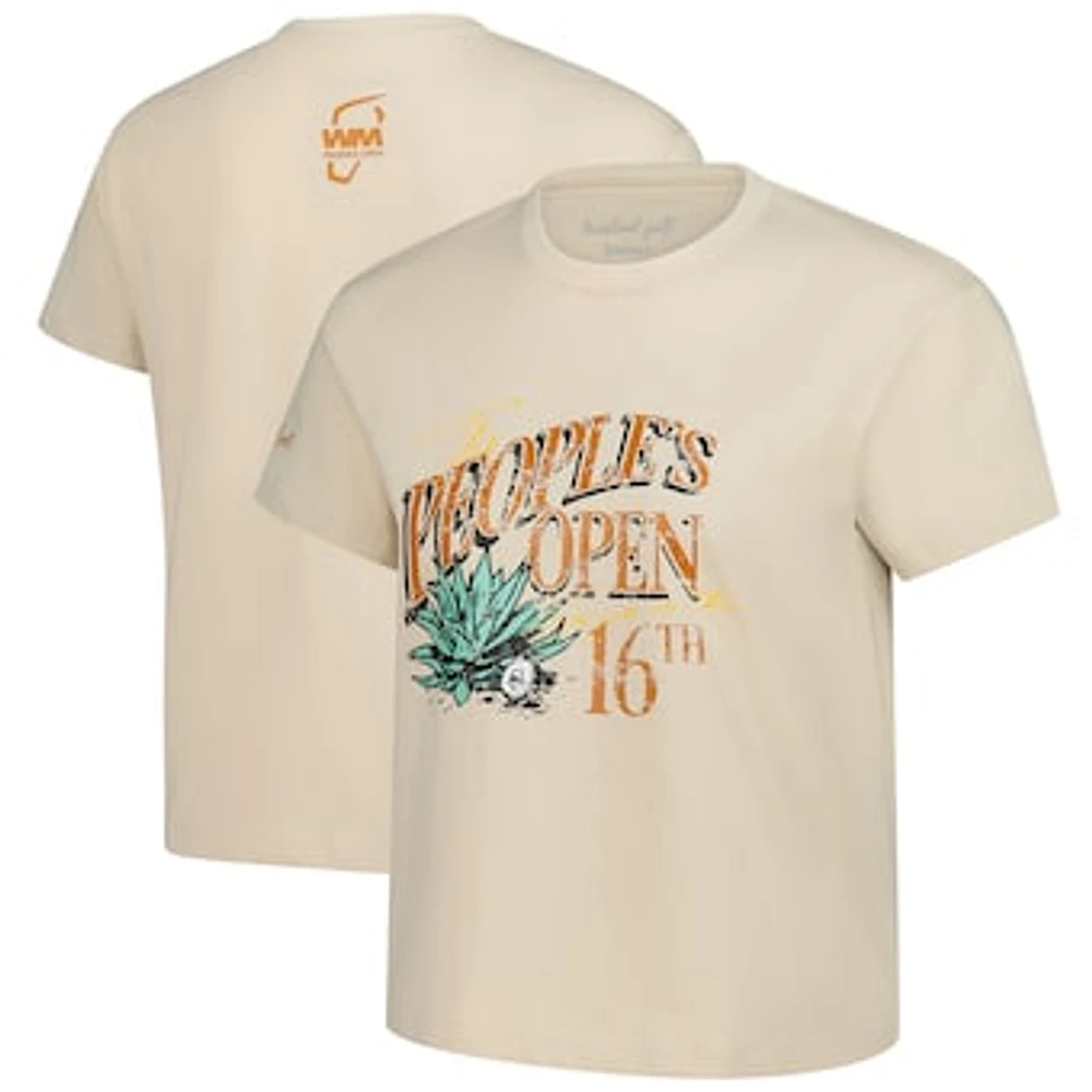 Women's Barstool Golf  Khaki WM Phoenix Open Cactus Cropped T-Shirt