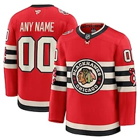 Men's Fanatics  Red Chicago Blackhawks 2025 NHL Winter Classic Premium Custom Jersey
