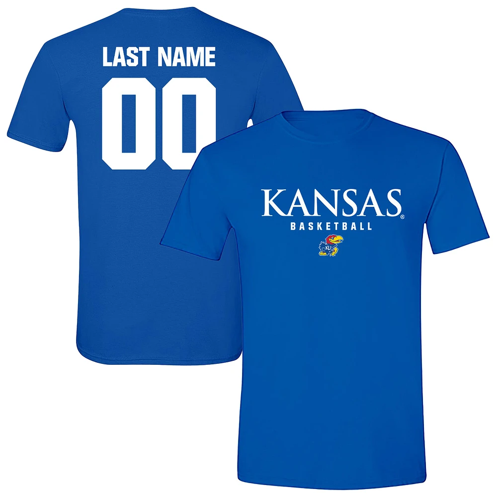 Unisex Royal Kansas Jayhawks Collegiate Men's Basketball NIL Pick-A-Player T-Shirt