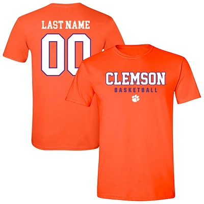 Unisex  Orange Clemson Tigers Collegiate Men's Basketball NIL Pick-A-Player T-Shirt